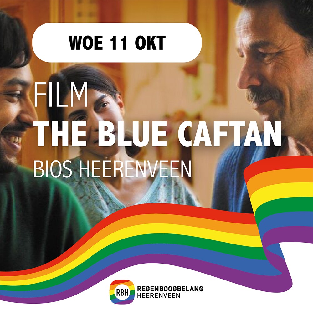 𝗙𝗶𝗹𝗺: 𝗧𝗵𝗲 𝗕𝗹𝘂𝗲 𝗖𝗮𝗳𝘁𝗮𝗻
Tijdens de Regenboogweek Heerenveen is op woensdag 11 oktober is de film 𝗧𝗵𝗲 𝗕𝗹𝘂𝗲 𝗖𝗮𝗳𝘁𝗮𝗻 te zien bij @debiosheerenveen.
Over de film:
In The Blue Caftan toont regisseur Maryam Touzani (Adam) dat liefde verschillende vormen kan aannemen. De fenomenale acteerprestaties van Saleh Bakri en de Belgische Lubna Azabal (Incendies, Adam)) zorgen samen met de prachtige cinematografie voor een aangrijpende, warme en universele film. Halim (Saleh Bakri) heeft samen met zijn vrouw Mina (Lubna Azabal) een traditionele kaftanwinkel in de medina van Salé, Marokko. Zijn authentieke handwerk levert schitterende kaftans op. Hun hele huwelijk lang leven ze al met een geheim, maar desondanks heeft het echtpaar een enorme genegenheid voor elkaar. Mina's ziekte en de komst van Youssef, een nieuwe leerling die het vak wil leren, zorgen er voor dat dit fragiele evenwicht onder druk komt te staan. Verenigd in hun liefde, helpen ze elkaar om hun angsten onder ogen te zien.
𝘝𝘢𝘯 9 𝘵/𝘮 15 𝘰𝘬𝘵𝘰𝘣𝘦𝘳 𝘪𝘴 𝘥𝘦 𝘙𝘦𝘨𝘦𝘯𝘣𝘰𝘰𝘨𝘸𝘦𝘦𝘬 𝘪𝘯 𝘏𝘦𝘦𝘳𝘦𝘯𝘷𝘦𝘦𝘯. 𝘏𝘦𝘵 𝘵𝘩𝘦𝘮𝘢 𝘷𝘢𝘯 𝘥𝘪𝘵 𝘫𝘢𝘢𝘳 𝘪𝘴 ‘𝘓𝘦𝘦𝘧 𝘫𝘦 𝘬𝘭𝘦𝘶𝘳!’. 𝘙𝘦𝘨𝘦𝘯𝘣𝘰𝘰𝘨𝘣𝘦𝘭𝘢𝘯𝘨 𝘏𝘦𝘦𝘳𝘦𝘯𝘷𝘦𝘦𝘯 (𝘙𝘉𝘏) 𝘯𝘰𝘥𝘪𝘨𝘵 𝘪𝘦𝘥𝘦𝘳𝘦𝘦𝘯 𝘶𝘪𝘵 𝘰𝘮 𝘥𝘦𝘦𝘭 𝘵𝘦 𝘯𝘦𝘮𝘦𝘯 𝘢𝘢𝘯 𝘥𝘦 𝘥𝘪𝘷𝘦𝘳𝘴𝘦 𝘬𝘭𝘦𝘶𝘳𝘳𝘪𝘫𝘬𝘦 𝘢𝘤𝘵𝘪𝘷𝘪𝘵𝘦𝘪𝘵𝘦𝘯 𝘵𝘪𝘫𝘥𝘦𝘯𝘴 𝘥𝘦 𝘸𝘦𝘦𝘬. 𝘒𝘪𝘫𝘬 𝘷𝘰𝘰𝘳 𝘮𝘦𝘦𝘳 𝘪𝘯𝘧𝘰𝘳𝘮𝘢𝘵𝘪𝘦 𝘦𝘯 𝘩𝘦𝘵 𝘤𝘰𝘮𝘱𝘭𝘦𝘵𝘦 𝘱𝘳𝘰𝘨𝘳𝘢𝘮𝘮𝘢 𝘰𝘱 𝘸𝘸𝘸.𝘳𝘣𝘩.𝘧𝘳𝘭/𝘳𝘦𝘨𝘦𝘯𝘣𝘰𝘰𝘨𝘸𝘦𝘦𝘬.